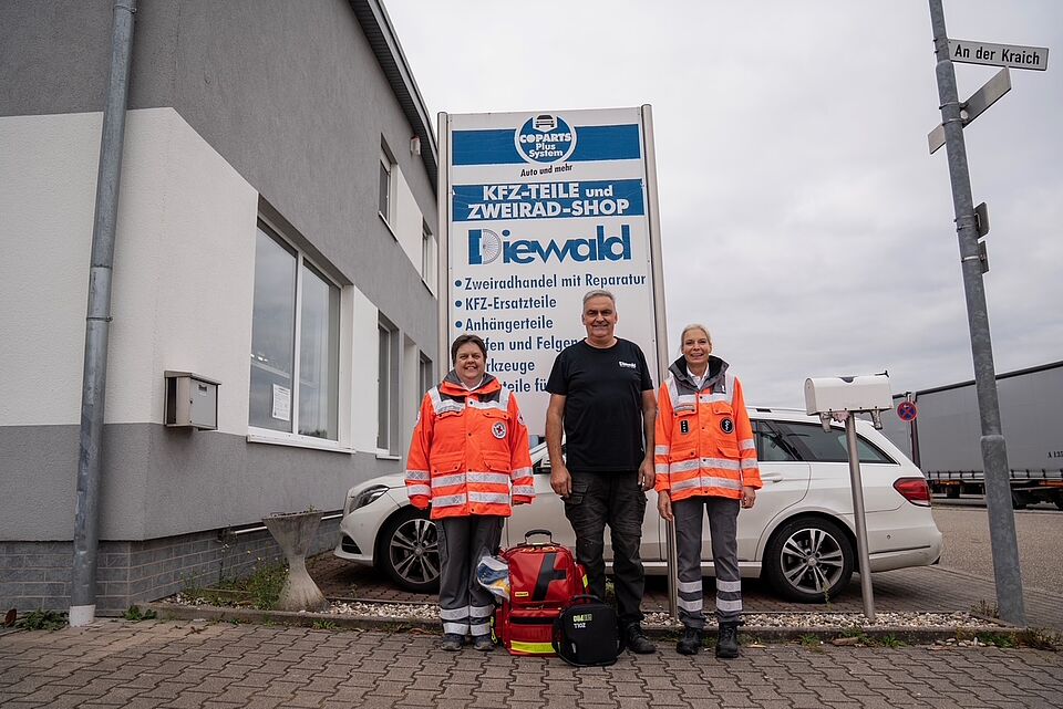 Spendenübergabe Firma Diewald
